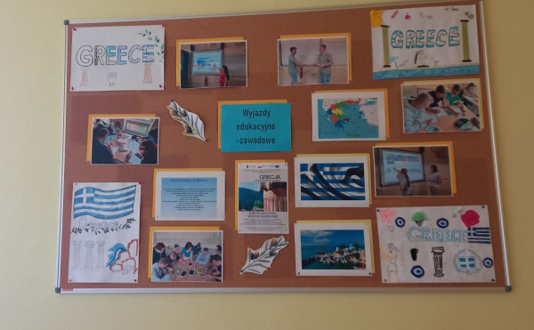 Prace uczniów wykonane 
na zajęciach przygotowujących do wyjazdu